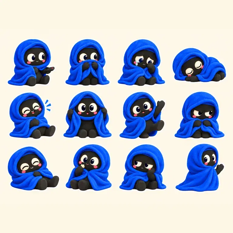 Official Emoticon Pack (12 Expressions)