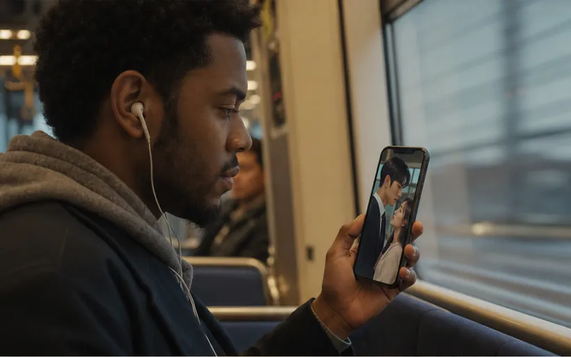 On the commute — watching a vertical drama on TonTV